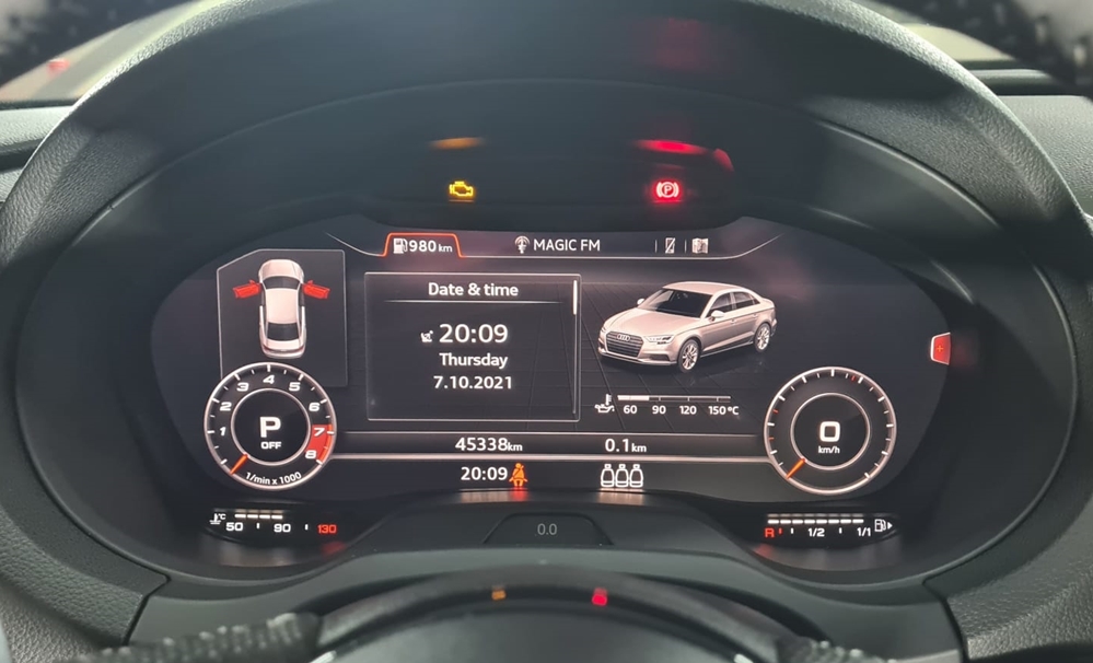 Montare 10 - Audi A3 S3 8V 2015 Montaj Instalare Ceasuri Digitale Virtual Cockpit AID Bord Digital