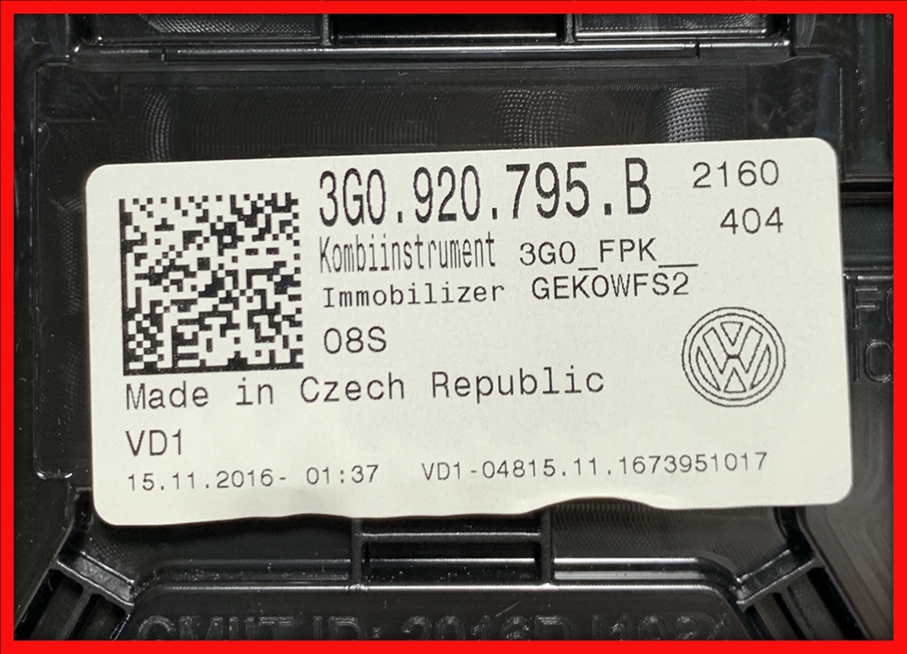 Poza 3 - Ceasuri LED Passat B8 Arteon Hybrid Ceas Bord Digital AID 3G0920795B 3G0 920 795 B