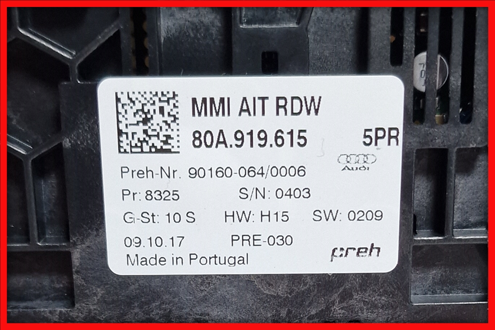 Poza 4 - Consola Touch Pad Radio Multimedia MMI Audi Q5 80A919615 80A 919 615