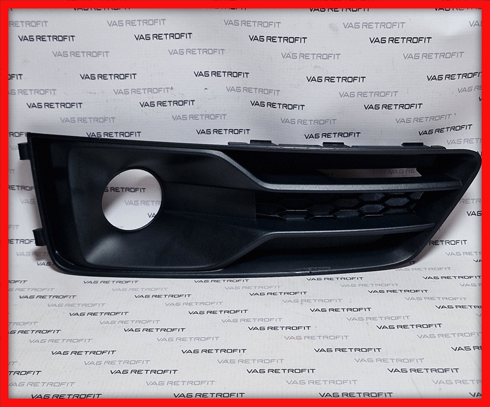 Poza 2 - Grila Bara Fata Distronic ACC Satin Black Dreapta Audi A4 B9 8W0807681Q 8W0 807 681 Q
