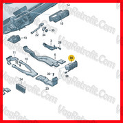Poza 3 - Grila / Grile Aerisire Cotiera Spate,Negru VW Passat B6 3C Passat CC