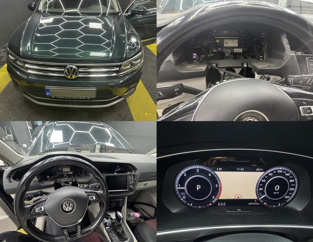 Poza - Inlocuire Ceasuri Digitale Bord Virtual Cockpit AID Defecte Ecran Negru La Contact Pus VW Tiguan AD1 2019