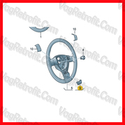 Poza 2 - Inscriptie R R-line Pe Volan Aluminiu VW Golf 5 V Golf 6 VI Jetta Scirocco Passat B6 Poza 2 - Inscriptie R R-line Pe Volan Aluminiu VW Golf 5 V Golf 6 VI Jetta Scirocco Passat B6