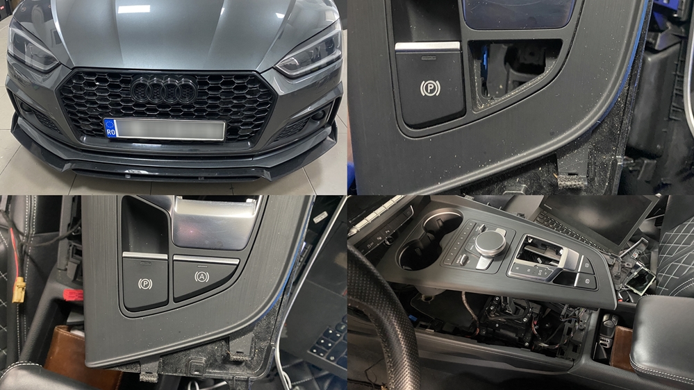 Couvre-pédales Pour Audi A4 B9 / A5 F5 (2016-2019) - Acier Inox & Caoutchouc Antidérapant