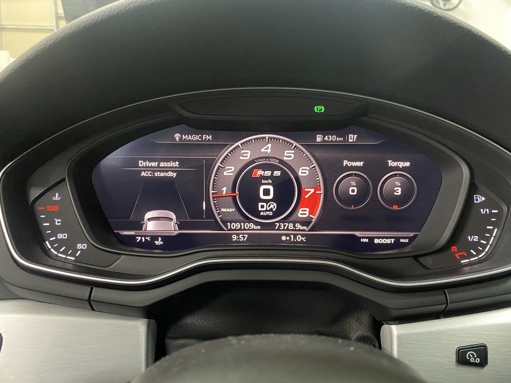 Montare 9 - Instalare Buton Auto Hold Audi A5 F5 2018 Activare Buton Autohold / Auto Hold Original