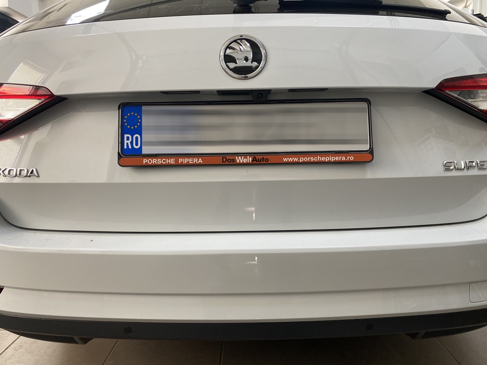 Montare 7 - Skoda Superb 3 III 2017 Instalare Camera Mers Inapoi Originala Highline In Maner