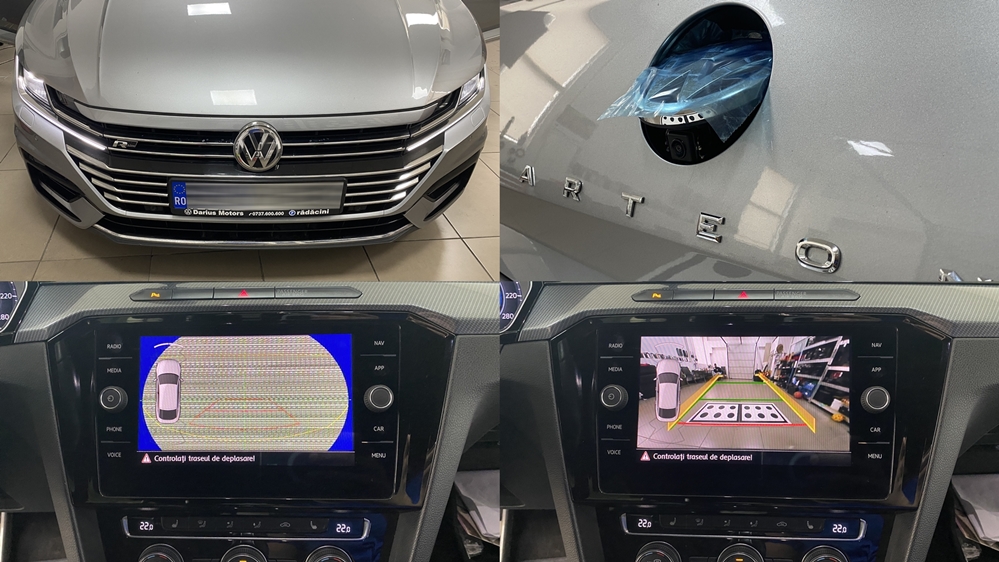 Instalare - VW Arteon 2019 Instalare Camera Spate Marsarier Originala Flip In Emblema
