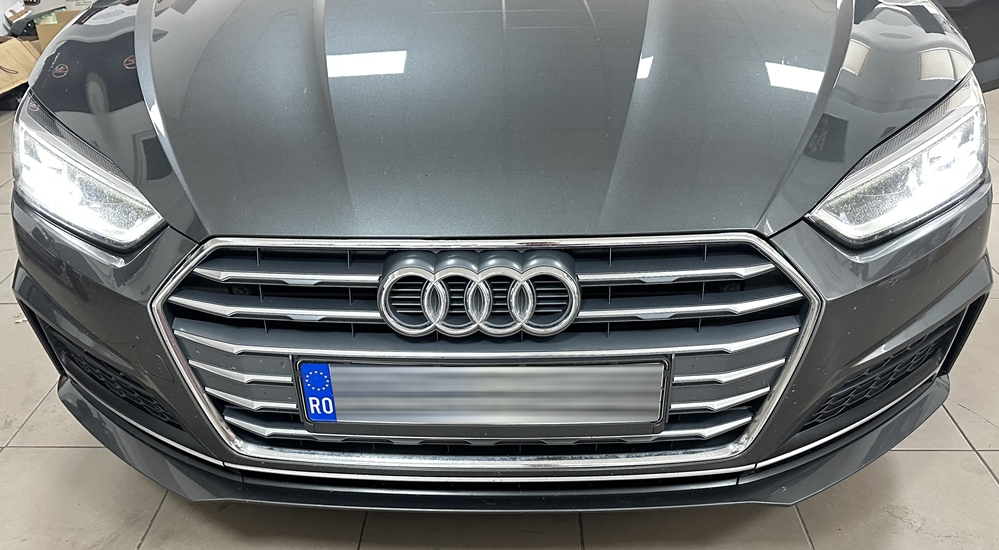 Montare 2 - Audi A5 F5 2018 Instalare Camera Spate Marsarier Senzori Parcare Fata Oglinzi Heliomate Rabatabile