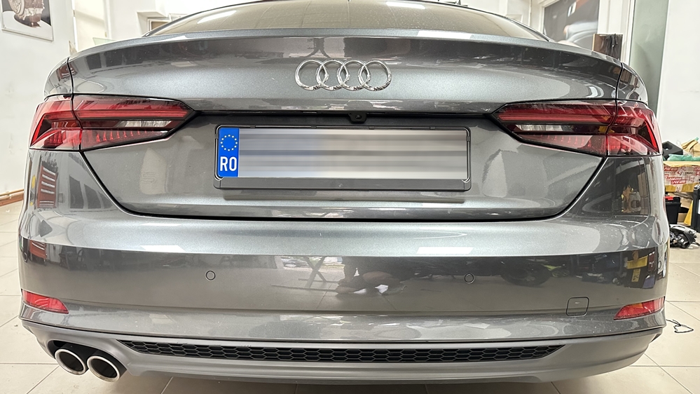 Montare 5 - Audi A5 F5 2018 Instalare Camera Spate Marsarier Senzori Parcare Fata Oglinzi Heliomate Rabatabile