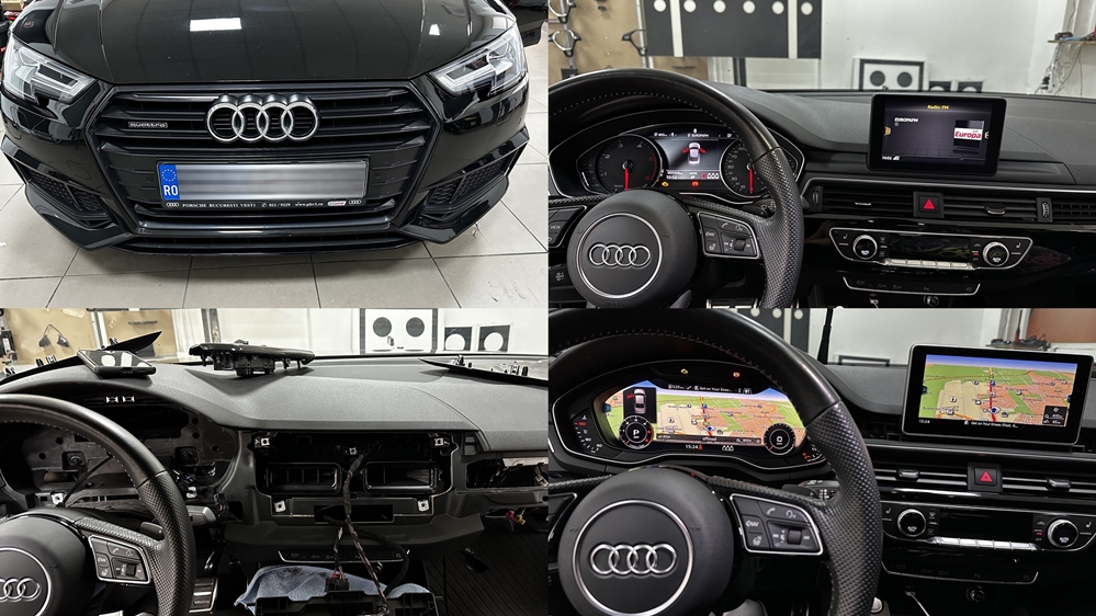 Activare 1 - Audi A4 B9 2017 Instalare Ceasuri Digitale Bord Digital Navigatie MIB 2 Display Mare Montare 1 - Audi A4 B9 2017 Instalare Ceasuri Digitale Bord Digital Navigatie MIB 2 Display Mare