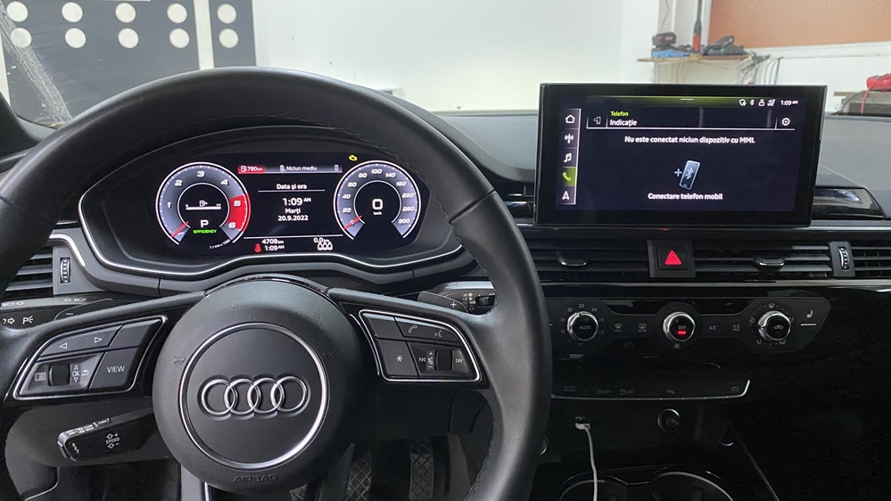 Montare 8 - Audi A5 F5 2021 Instalare Ceasuri Digitale Virtual Cockpit AID Bord Digital