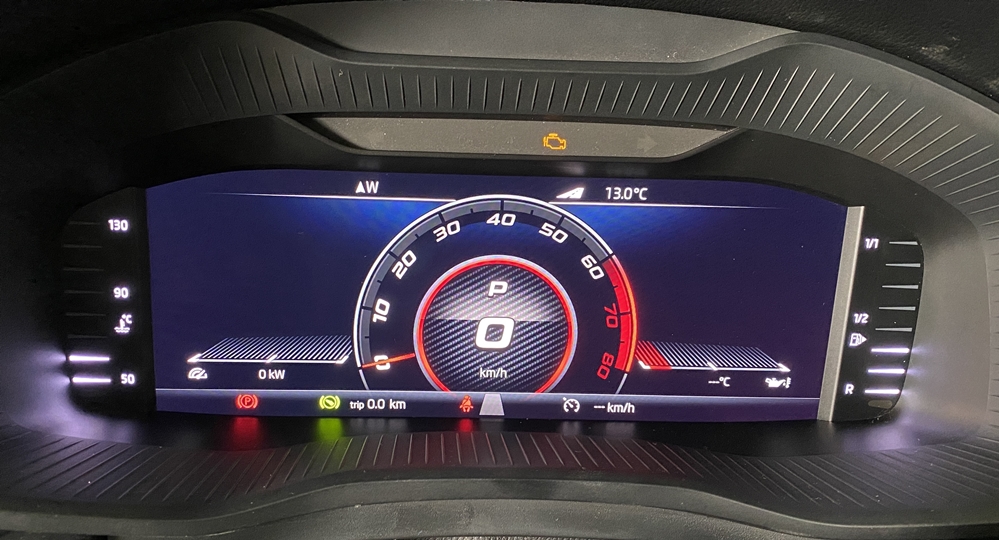Montare 6 - Skoda Kodiaq 2018 Instalare Ceasuri Digitale Virtual Cockpit Bord Digital Plasma 
