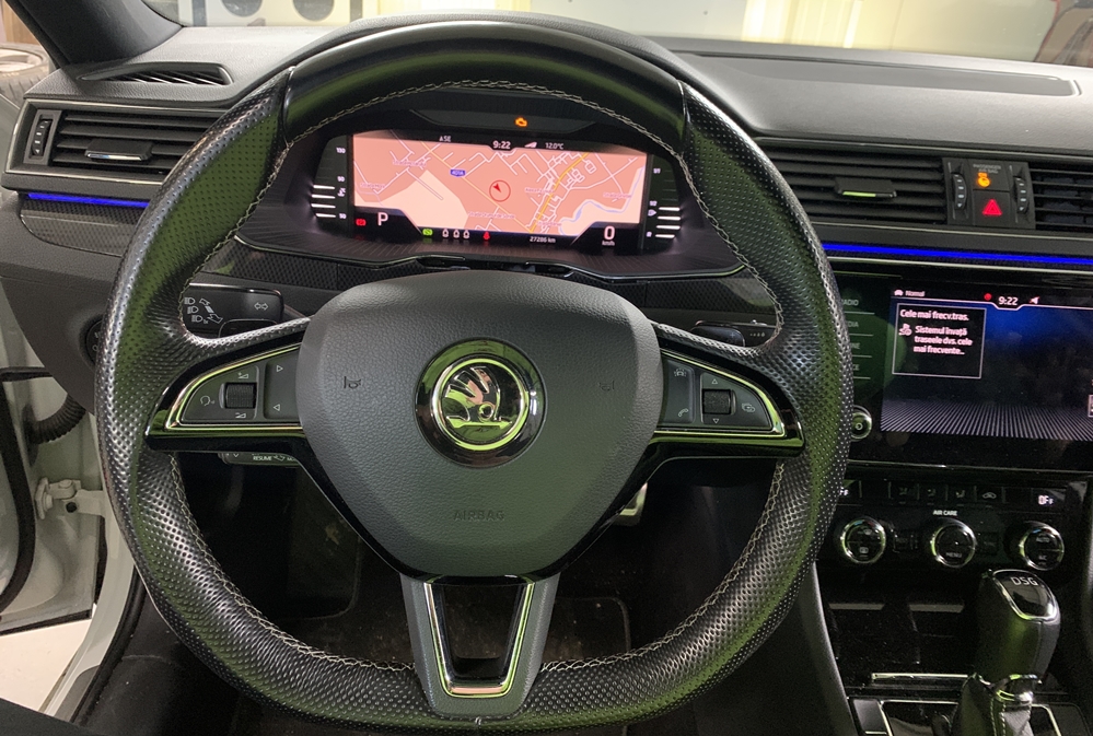 Montare 8 - Montare Ceasuri Digitale Skoda Superb 3 2017 Virtual Cockpit AID Bord Digital