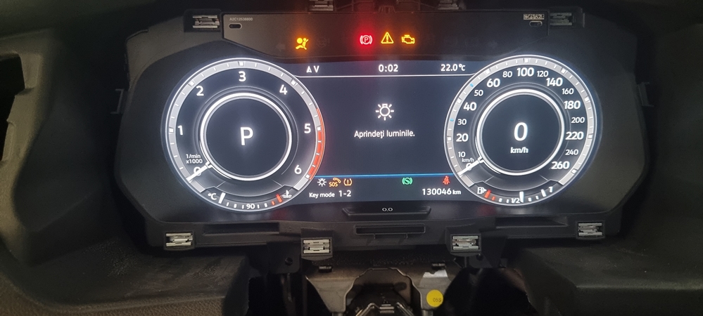Montare 2 - VW Tiguan 2 AD1 2017 Retrofit Ceasuri Digitale Virtual Cockpit Bord Digital Plasma