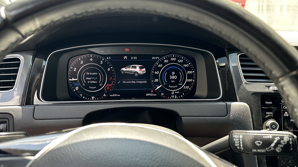 Montare 14 - VW Golf 7 2017 Instalare Comenzi Volan Ceasuri Digitale Bord Digital Navigatie MIB 2