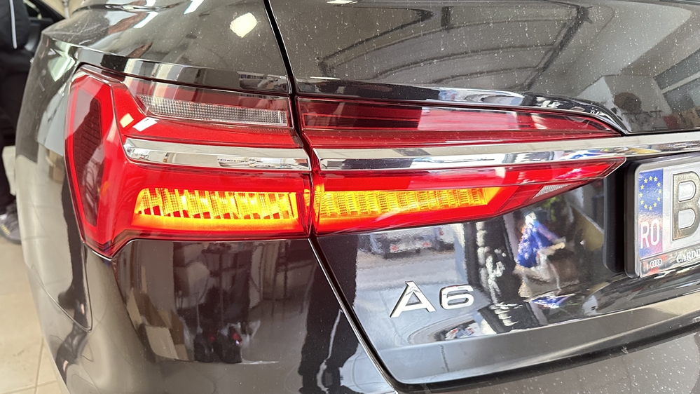 Montare 6 - Audi A6 C8 2022 Instalare Faruri Full Led Matrix Stopuri Triple Led Originale