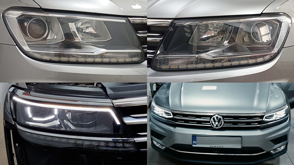 Poza - Montare Faruri LED Matrix VW Tiguan 2 AD1 2017 Originale 