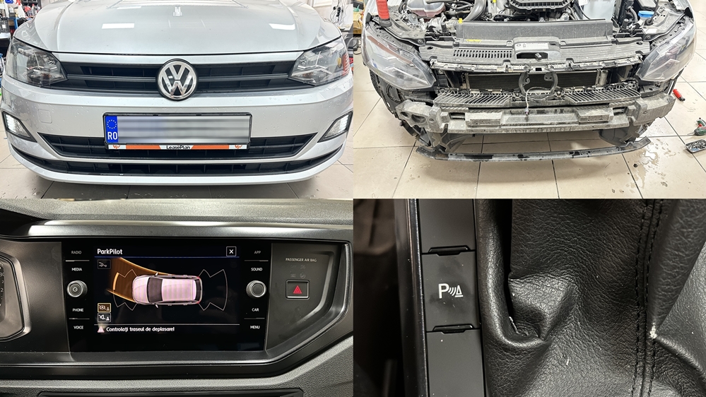 Montare 2 - VW Polo AW1 2018 Instalare MIB 2 Senzori Parcare Fata Spate Camera Spate Comenzi Volan