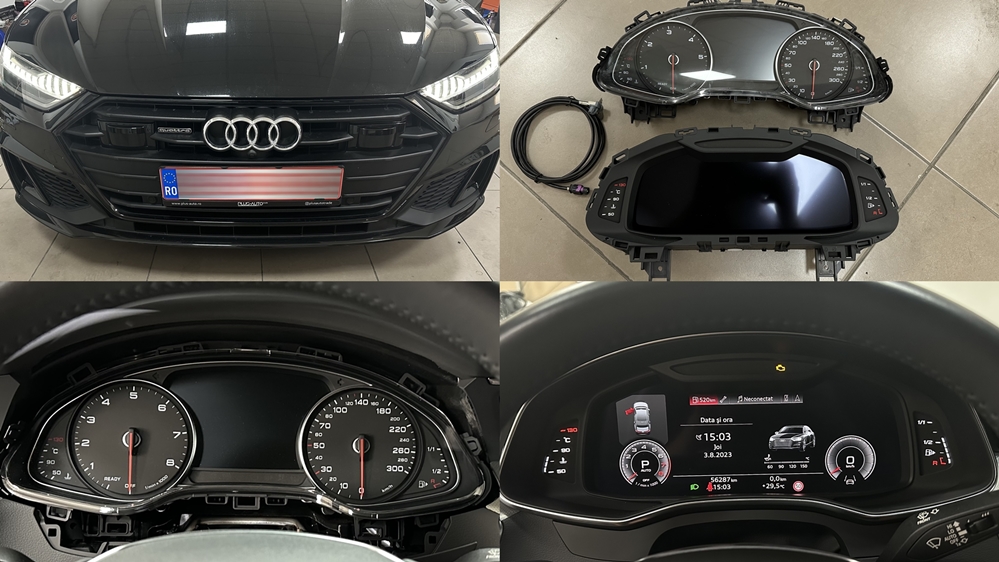 Instalare - Audi A7 4K 2020 Instalare Ceasuri Digitale Virtual Cockpit AID Bord Digital
