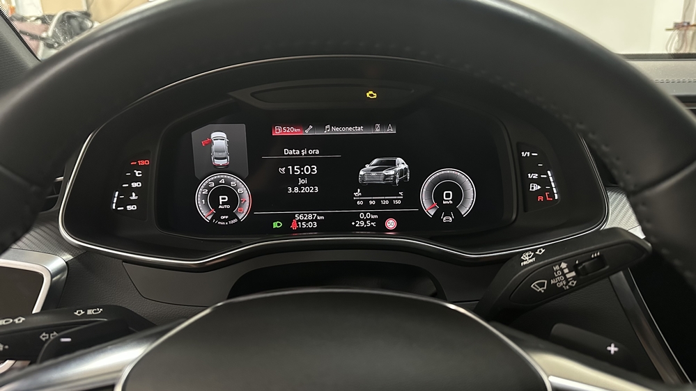 Montare 7 - Audi A7 4K 2020 Instalare Ceasuri Digitale Virtual Cockpit AID Bord Digital