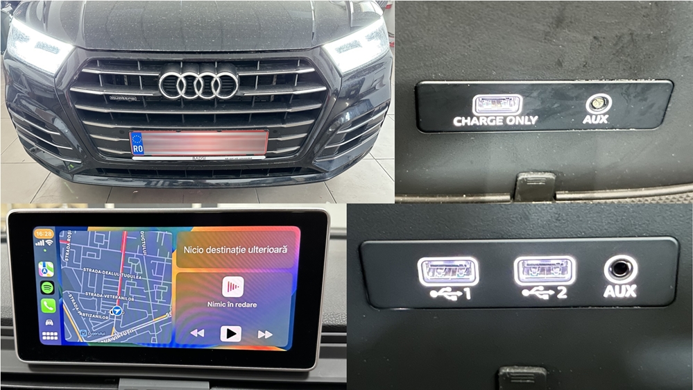 Audi Q5 FY 2018 Activare Apple Carplay Android Auto Port USB 2 Sloturi