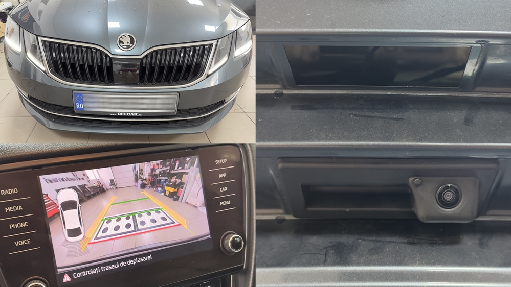 Instalare - Skoda Octavia 3 III 2017 Instalare Codare Calibrare Parametrizare Camera Spate Video Highline In Maner