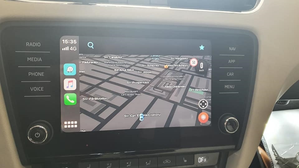 Montare 4 - Skoda Octavia 3 III 2015 Instalare Unitate Multimedia MIB2 Display Navigatie 8 Inch