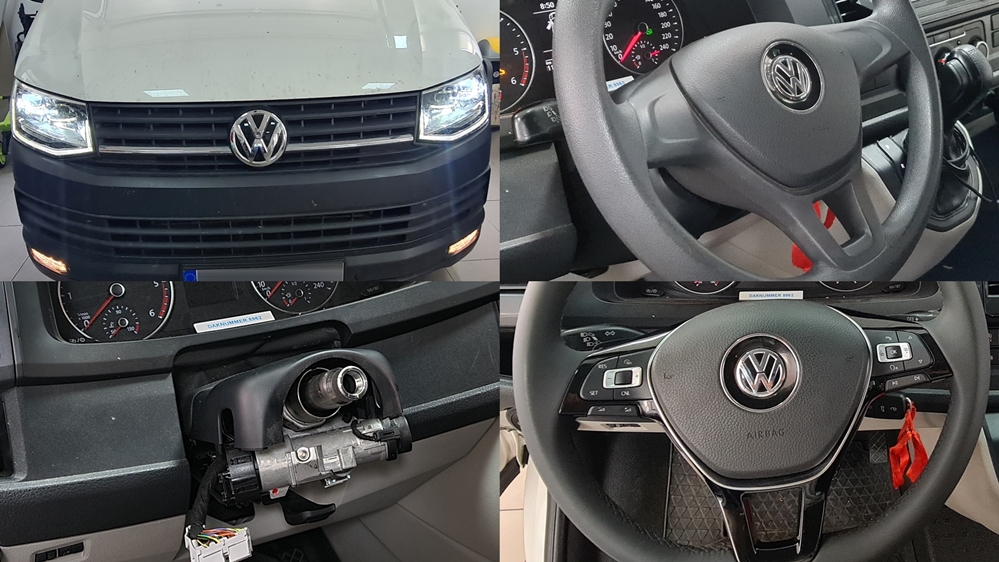 Instalare - VW Transporter T6 Montare Pilot Automat Tempomat Cruise Control Pe Volan