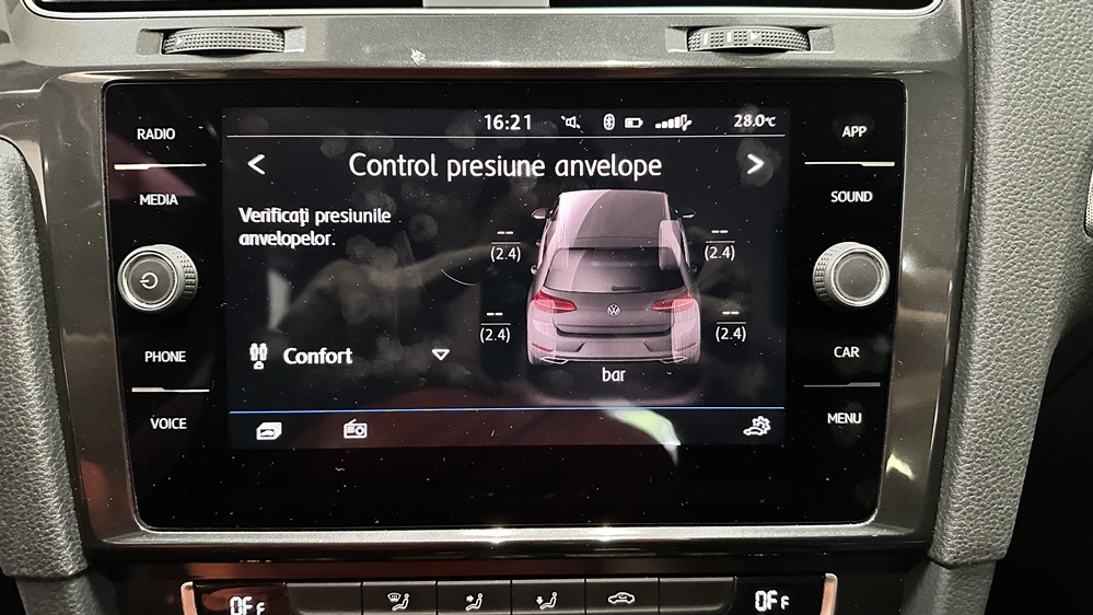 Montare 3 - VW Golf 7 VII 2019 Instalare Senzori Control Presiune Anvelope Oglinda Retrovizoare Fara Rama
