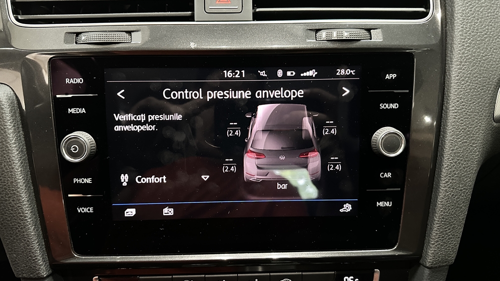 Montare 4 - VW Golf 7 VII 2019 Instalare Senzori Control Presiune Anvelope Oglinda Retrovizoare Fara Rama
