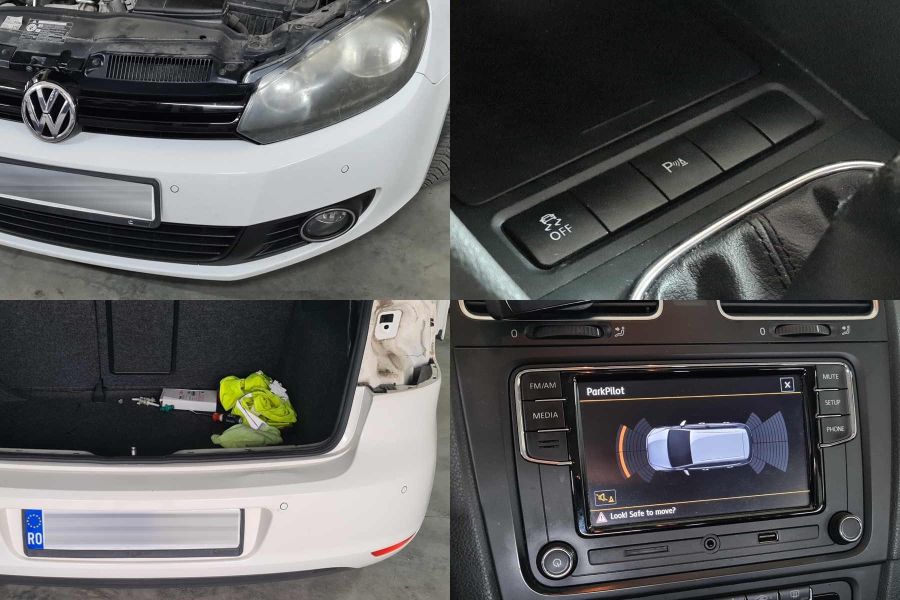 Poza - Instalare Senzori Parcare VW Golf 6 VI Fata Spate 2009 2010 2012 2013 Originali