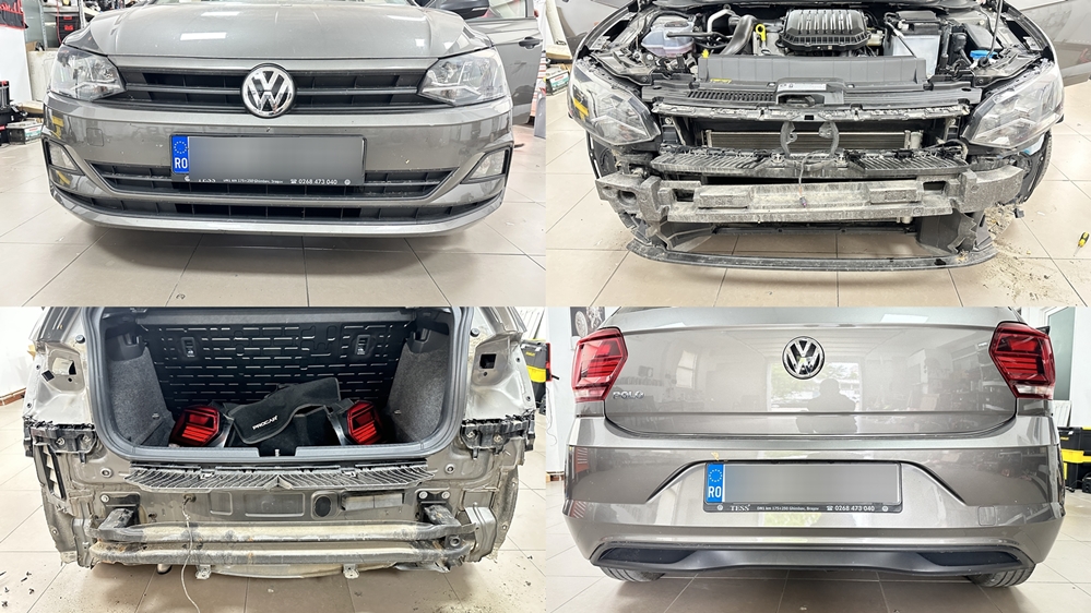 Montare 2 -  Instalare Senzori Parcare Fata Spate Originali VW Polo 6C 2G AW1 2018