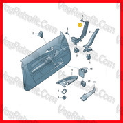 Poza 3 - Maner Interior Negru Usa Sofer 4 Geamuri Electrice Audi A3 8P S3 RS3