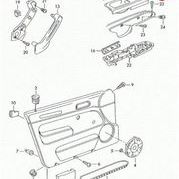 Poza 2 - Maner interior Negru Usa Sofer 4 Geamuri Electrice Skoda Superb 1 I