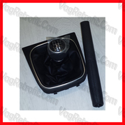 Poza 2 - Maneta Schimbator viteze piele / Imbracaminte frana de mana piele VW Golf 5 , 6 Jetta EOS