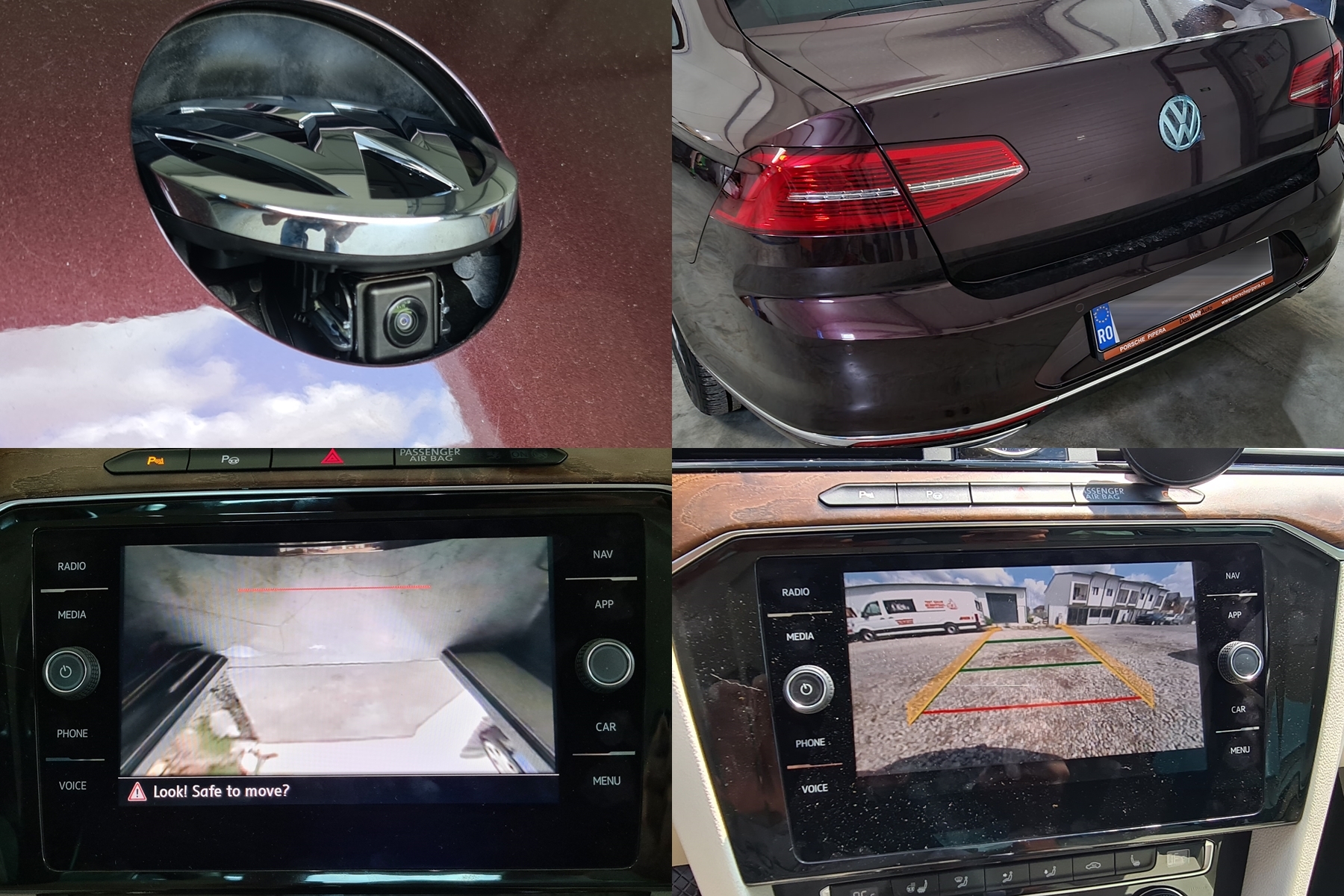 Instalare - VW Passat B8 2018 Montaj Unitate+Display Navigatie MIB2 8 Inch+Camera Spate Marsarier Highline Originala