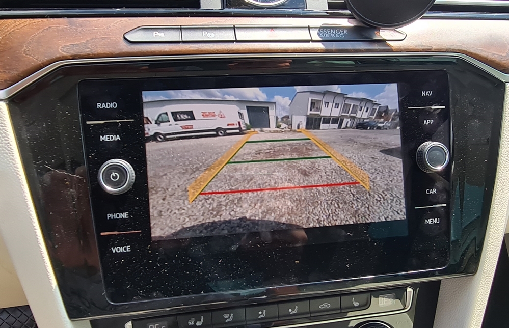Montare 11 - VW Passat B8 2018 Montaj Unitate+Display Navigatie MIB2 8 Inch+Camera Spate Marsarier Highline Originala