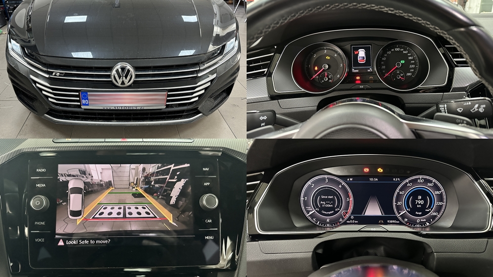 Instalare - VW Arteon 2017 Montaj Ceasuri Digitale Bord Digital Camera Spate Marsarier OEM