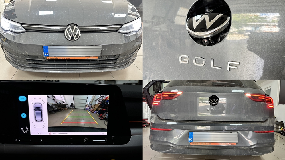 Instalare - VW Golf 8 VIII 2021 Montaj Montare Instalare Camera Video Spate Marsarier