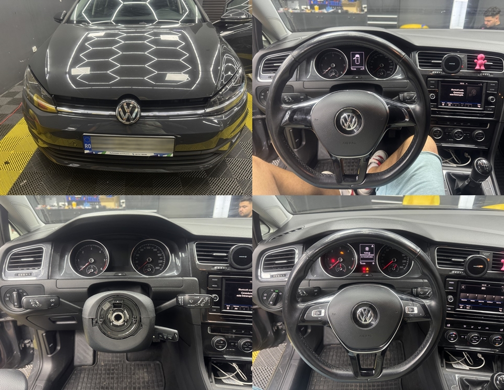 Poza - Montare Activare Volan Piele Cu Comenzi Multifunctionale VW Golf 7 2019