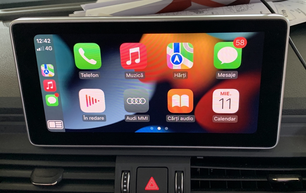Montare 15 - Audi Q5 FY 2018 Instalare Camera Spate Marsarier Carplay Android Auto Google Waze Youtube Android Iphone
