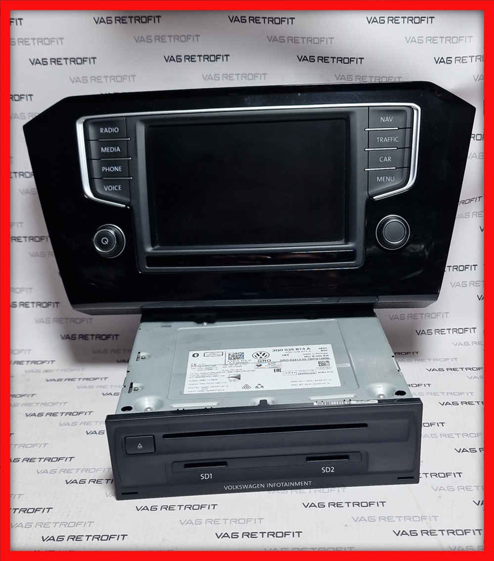 Poza 3 - Navigatie MIB 2 MIB2 Display Unitate Navigatie Passat B8 3Q0035874A 3G0919605D
