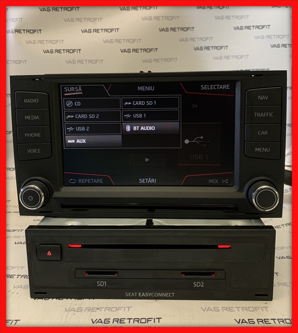 Poza 3 - Navigatie Seat Leon Ateca Originala MIB 2 Display Apple Carplay Android Auto