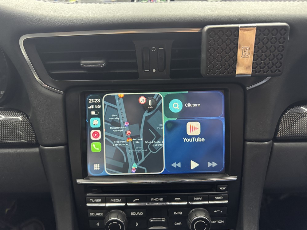 Montare 14 - Porsche 911 Turbo S / Carrera / GT3 Instalare Camera Spate Marsarier Originala Carplay Android Auto Wireless