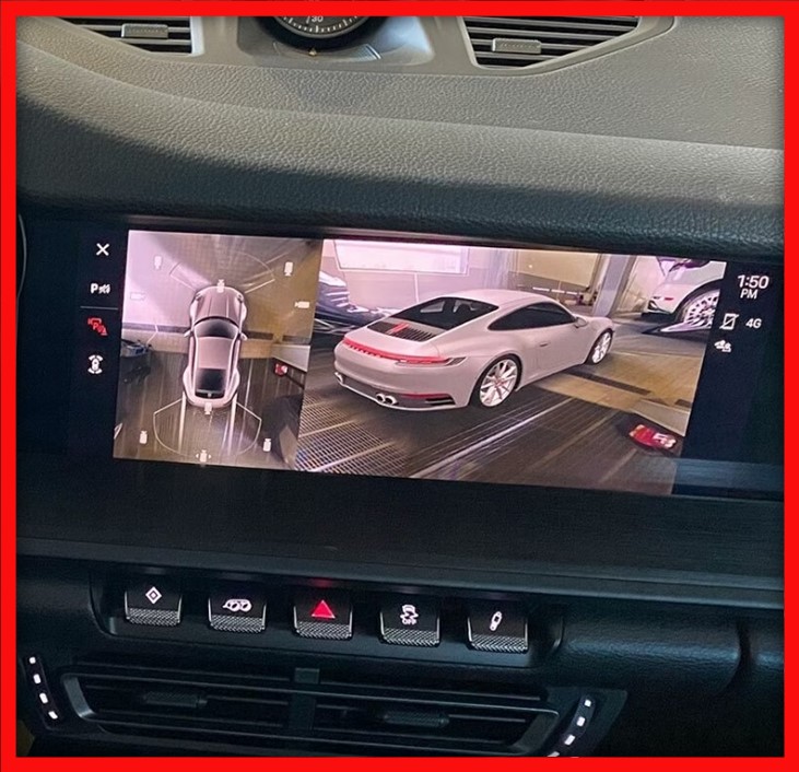 Poza 7 - Porsche 991 992 Set Instalare Camera Fata Spate Oglinzi Surround View 360 Area Top View