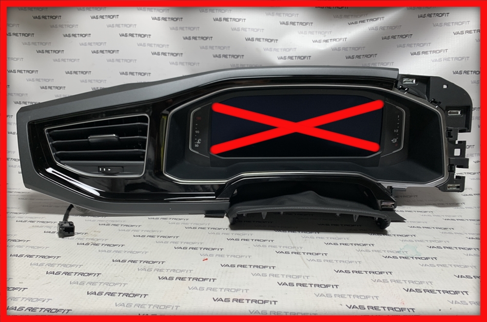 Poza 2 -  Rama Adaptoare Ceasuri Bord AID Virtual Cockpit VW Polo 6 2G AW1