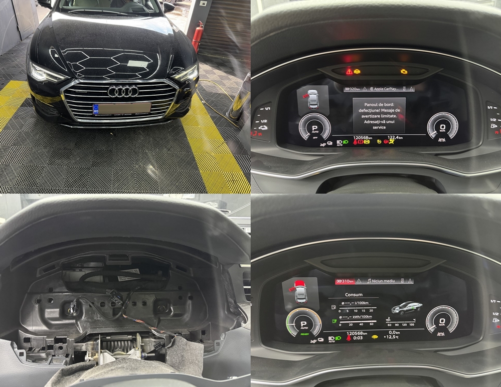 Poza - Reparatie Ceasuri Digitale Bord Audi A6 C8 2018 Remediere Defectiune Panou de Bord: Mesaje de Avertizare Limitate