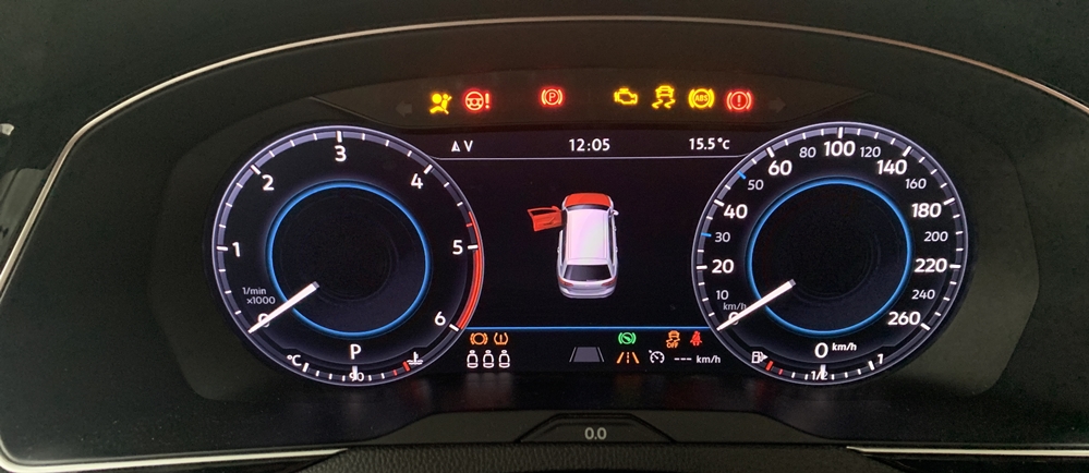 Montare 7 - VW Passat B8 2017 Reparatie Ceasuri Digitale Virtual Cockpit Front Assist Indisponibil Eroare Tablou De Bord