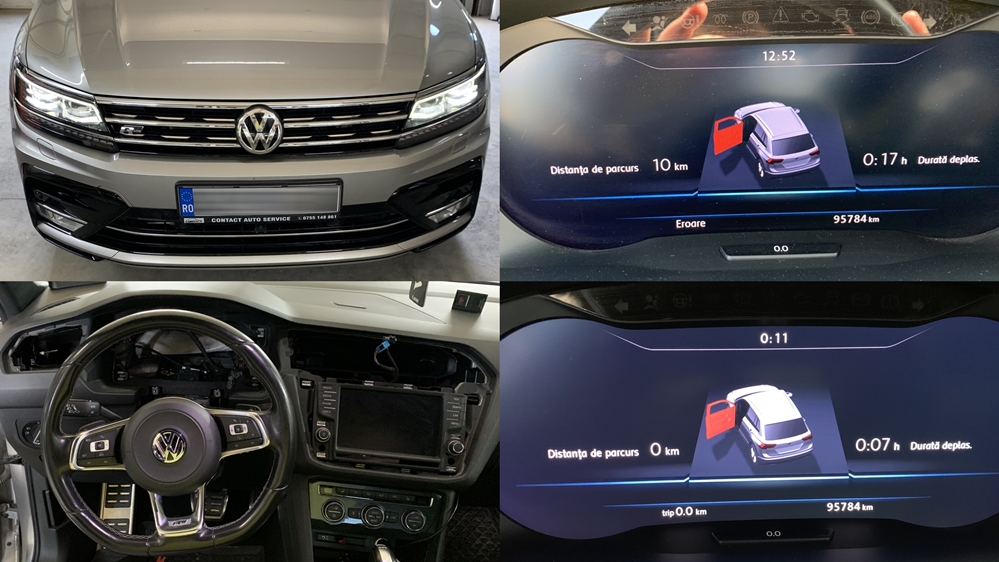 Instalare - Reparatie Ceasuri Digitale VW Tiguan AD1 2016 Error Eroare Front Assist Eroare ACC Eroare Trip