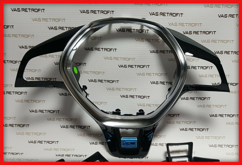 Poza 3 - Emblema Volan Logo R Line BLACK VW Golf 7 VII Passat B8 Polo Tiguan